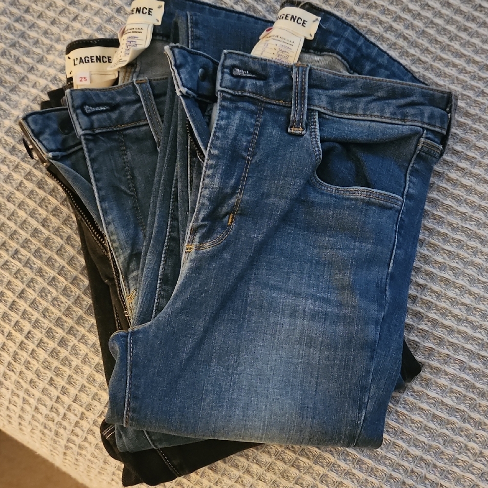 L'AGENCE Classic Blue Denim Jeans
